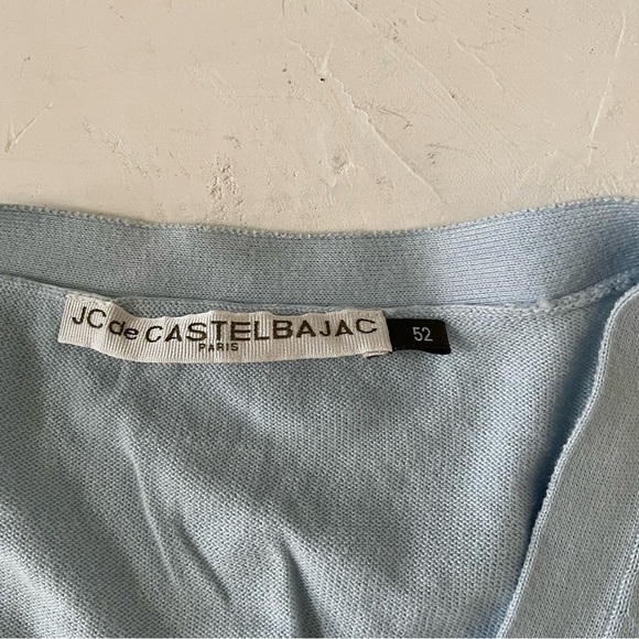 JC de CASTELBAJAC Cardigan Sweater Peanuts Snoopy Size M Light Blue - Picture 3 of 12